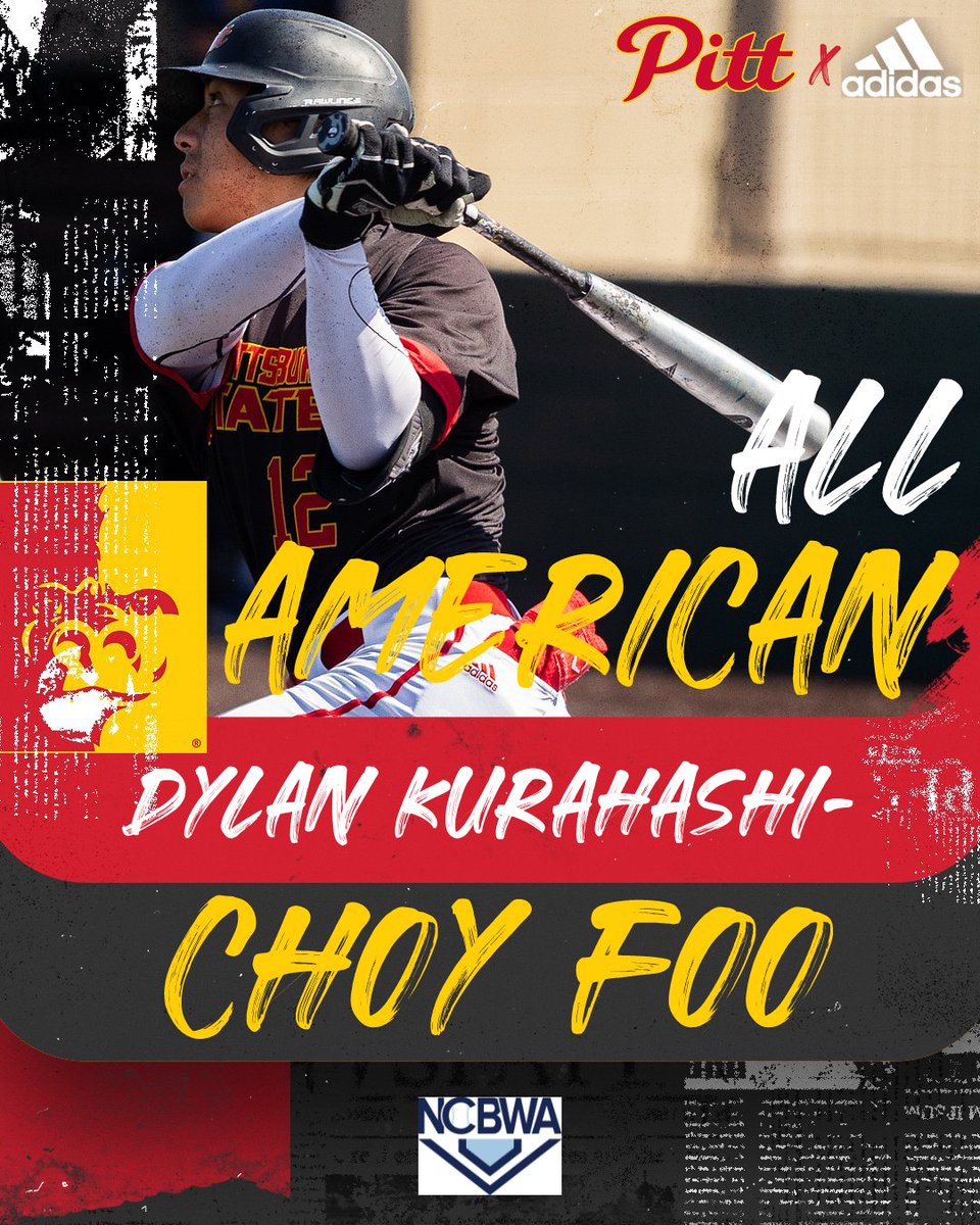 PittStGorillas's tweet photo. 🚨ALL-AMERICAN🚨

Dylan Kurahashi-Choy Foo is a NCBWA Honorable Mention All-American at third base 🦍⚾️

@dylankcf28|@GorillasBSB|@pittstate https://t.co/O5RpUb4K3e
