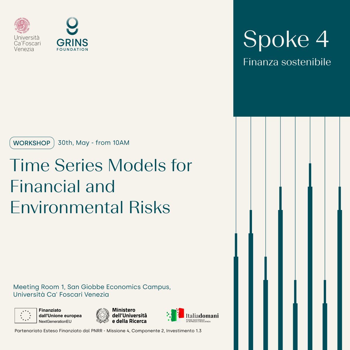 Grins Foundation (@grinsfoundation) on Twitter photo ๐ก Il 30 maggio al campus San Giobbe dell'Universitร Ca' Foscari Venezia si terrร il workshop "Time Series Models for Financial and Environmental Risks"
๐ grins.it/newsroom/time-โฆ
Tra gli ospiti del workshop, che verrร introdotto dalla prof.ssa Monica Billio <a href="/mbillio/">Monica Billio</a>, ๐ก Il 30 maggio al campus San Giobbe dell'Universitร Ca' Foscari Venezia si terrร il workshop "Time Series Models for Financial and Environmental Risks"
๐ grins.it/newsroom/time-โฆ
Tra gli ospiti del workshop, che verrร introdotto dalla prof.ssa Monica Billio <a href="/mbillio/">Monica Billio</a>,