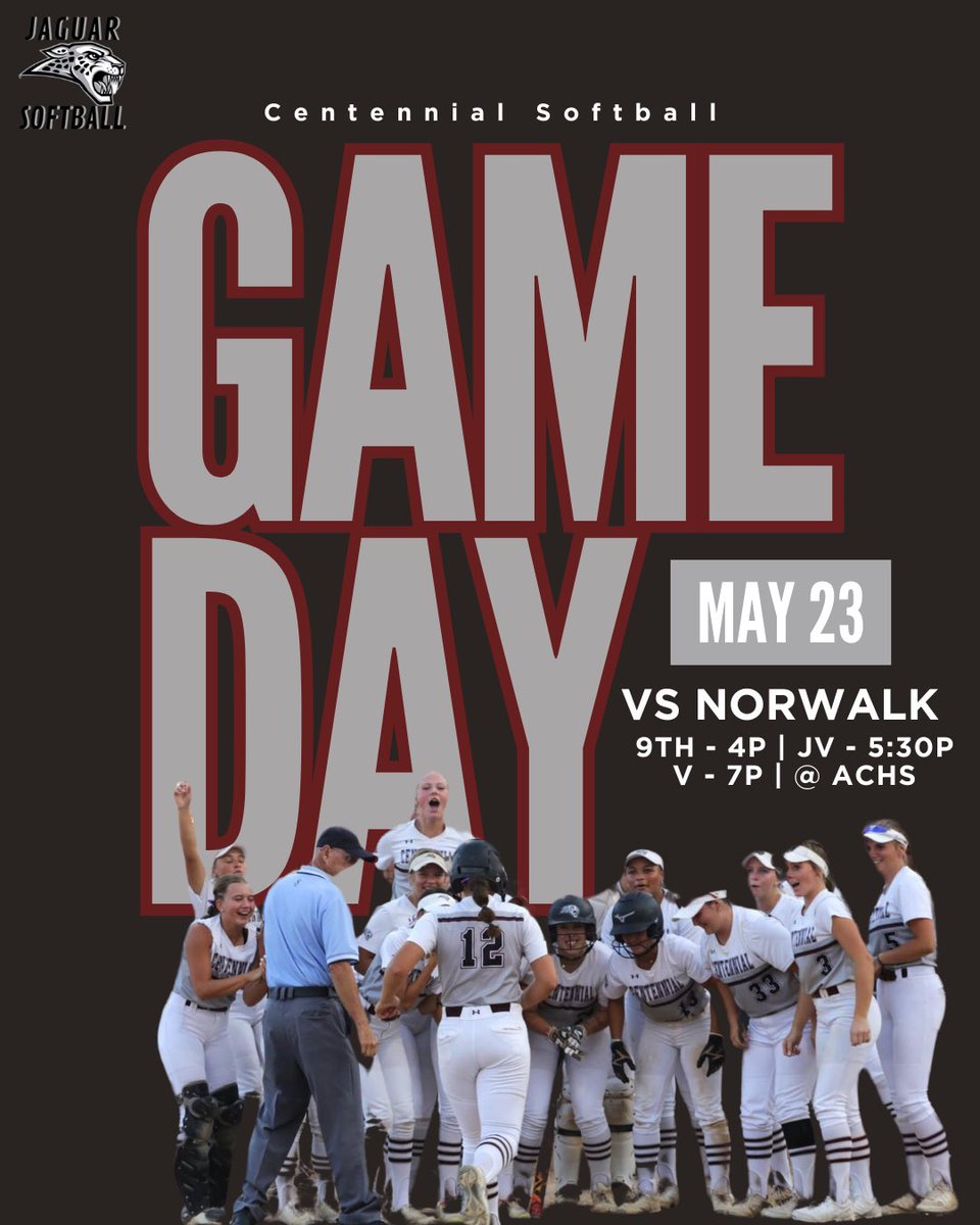 ACHSJagSB's tweet photo. ๐ฃ SEASON OPENER!
๐ Norwalk
โฐ 9th - 4p | JV - 5:30p | V - 7p
๐๏ธ ACHS Field
๐บ Centennial Digital
#bebold ๐พ #playloud #getrad https://t.co/3QpOJBMEJi