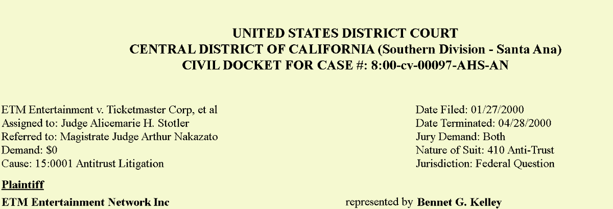 InternetLawCent's tweet photo. I represented a venue in the DOJ investigation into #Ticketmaster following Pearl Jam's attempt to do a national tour using a startup company. Five years later, I was General  Counsel of that startup and we sued Ticketmaster for #antitrust violations.  https://t.co/CWjqSBIqU3 https://t.co/ukj1clsHRZ