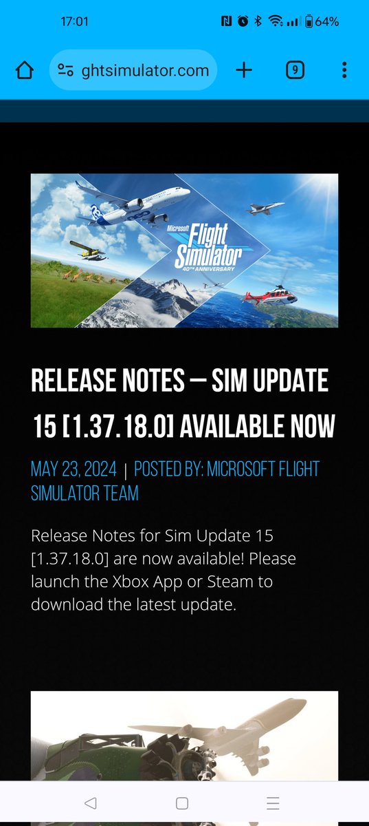 mutleys_hangar's tweet photo. MSFS SIM Update released! https://t.co/ytiWcaI5sC