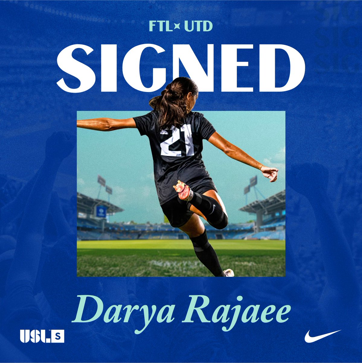 Say hello to Fort Lauderdale's latest soccer sensation! Darya Rajaee is officially official! ☀️🩵
@daryarajaee 

#ftl #ftlutd #wearefortlauderdale #wearftl #signed #UCFamily