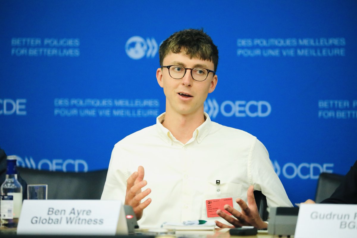 Today we shared the findings of our investigation into the impact of rare earth #mining in Myanmar at the @OECD Forum on Responsible Mineral Supply Chains Our Ben Ayre called for these mining operations to be halted until they can be managed responsibly gwitness.org/3yEA2Ml