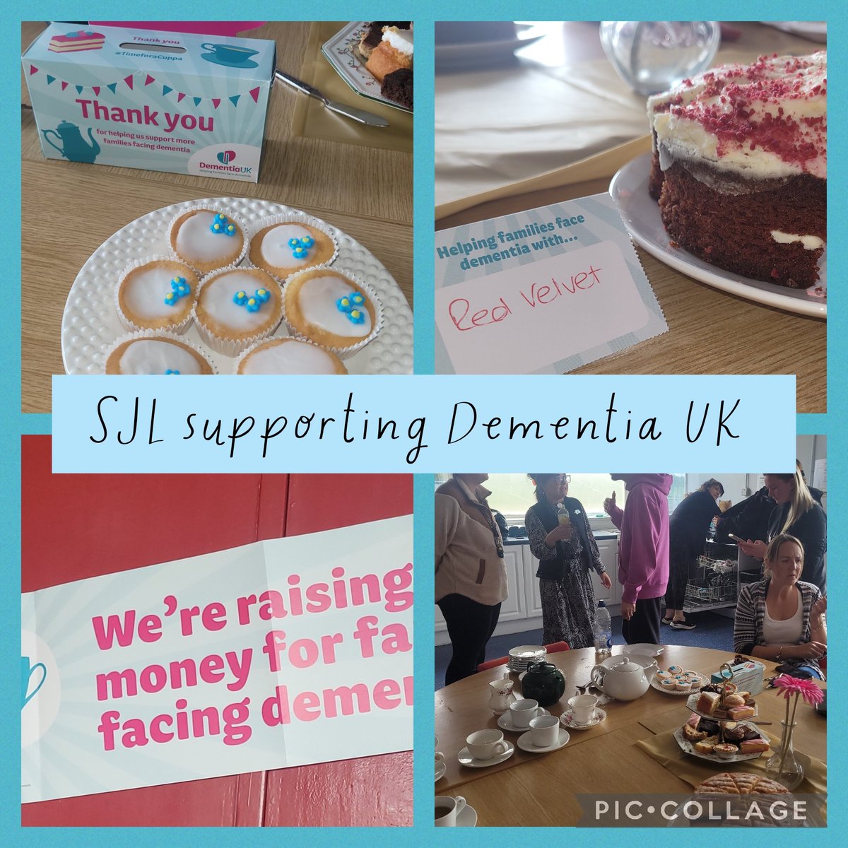 💙💕 A huge thank you to Mrs Moss and the staff @SJLCARDIFF for organising a tea party after school for @DementiaUK . Over £155 was raised and a welcoming end to our day. 'The miracle is this, the more we share the more we have ' 💕💙