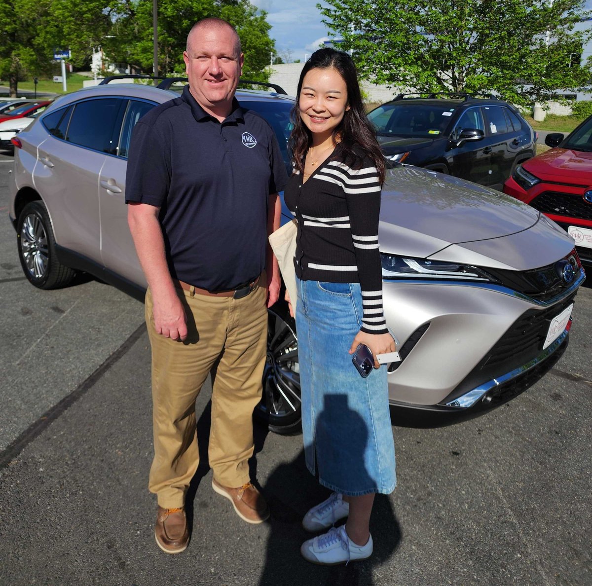 Happy #NewCarDay to Yisuan! She could hardly contain her excitement as she got ready to take home this beautiful new @Toyota Venza she picked out with Justin Smith - Congratulations!

Learn more about Justin and check out his reviews on @DealerRater here: bit.ly/3O9Zor2