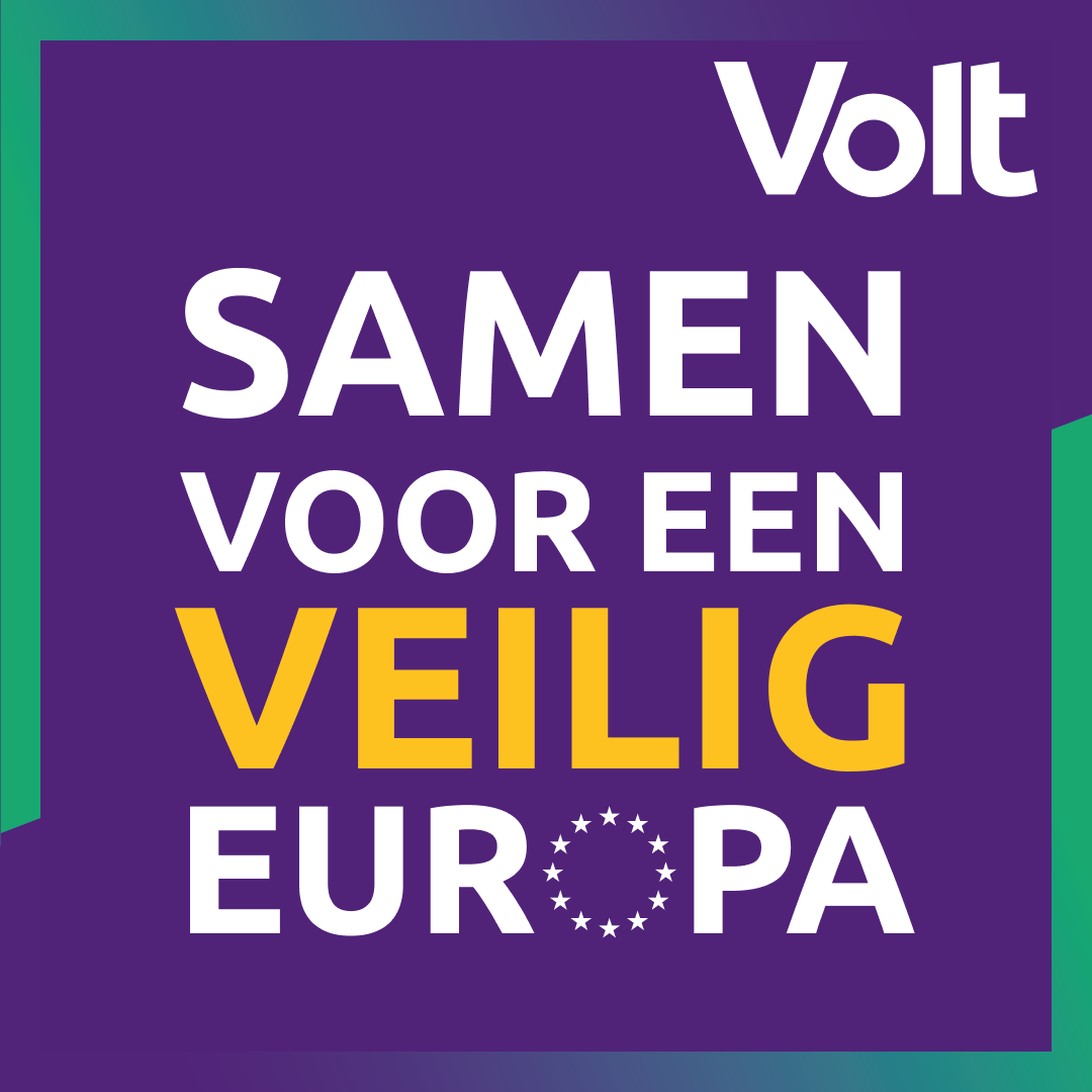 Durf je ook te gaan voor een veilig Europa? Stem 6 juni Volt.

#Volt #VoteVolt #StemVolt #GeneratieVolt #FutureMadeInEurope #TheOnlyEuropeanParty #EP24 #Europe #Europa #EU #NiksDoenIsPasRadicaal #ToekomstNu