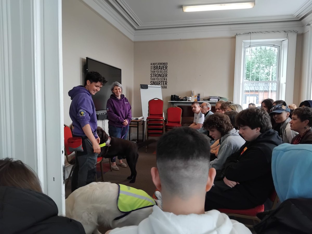 Cork Life Centre (@corklifecentre) on Twitter photo AND THEN ... the puppies came bouncing into the building!
We were thrilled to be joined by Aoife & Tracey from <a href="/DogsforDisable1/">DogsForTheDisabled</a> who brought a pair of beautiful four-legged heroes with them to meet students and staff.
#HeartWork
#LoveOurJob AND THEN ... the puppies came bouncing into the building!
We were thrilled to be joined by Aoife & Tracey from <a href="/DogsforDisable1/">DogsForTheDisabled</a> who brought a pair of beautiful four-legged heroes with them to meet students and staff.
#HeartWork
#LoveOurJob