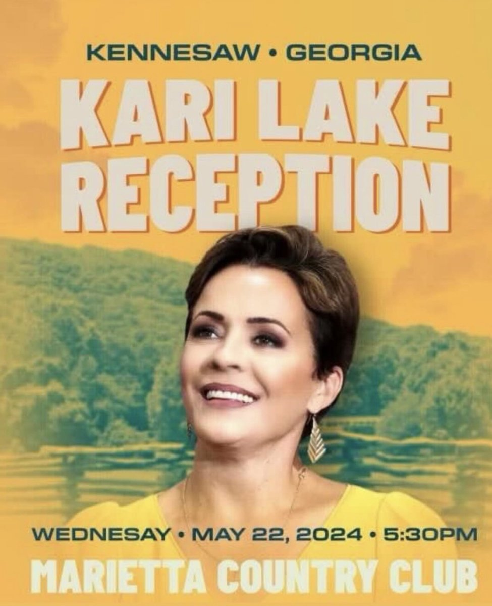 Arizona GOP U.S. Senate candidate Kari Lake held a fundraiser at a country club in Georgia.