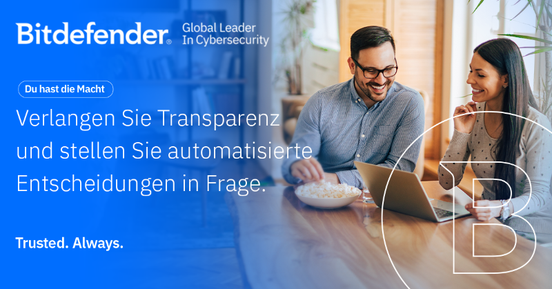 Bitdefender_DE's tweet photo. Kennen Sie Ihre Rechte: das Recht, eine automatisierte Entscheidungsfindung zu vermeiden https://t.co/lFW8y8D8BF