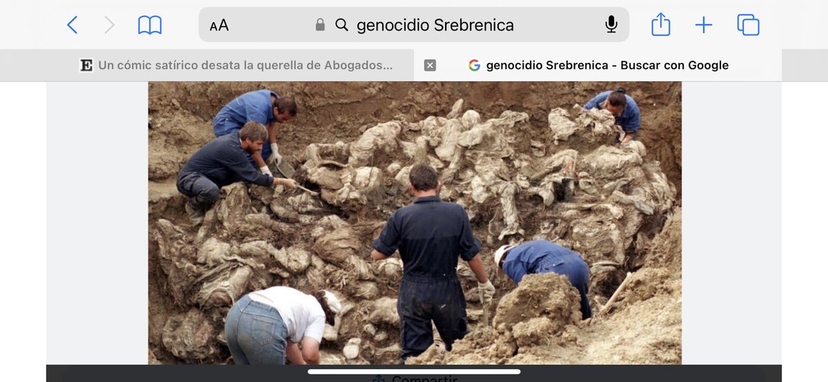 Srebrenica, 8.000 muertos. Un genocidio hasta con Día Internacional desde hoy según la ONU . Gaza, 35.000 muertos, pero “tenemos que ver qué dicen los tribunales competentes”.