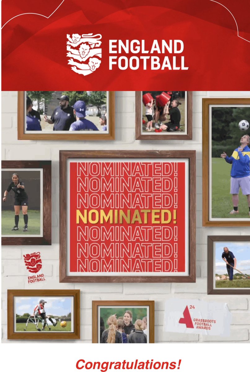 The Barnet Walking Football Team Proud To Be Nominated for the @EnglandFootball Bobby Moore Grassroots club of the year Amazing recognition for our team and the Community work it does @middxfa @BarnetFC @Coach_365