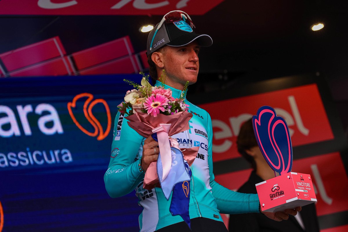 🏆Filippo Fiorelli fa suo anche questo traguardo Intergiro e rafforza la prima posizione in questa speciale classifica.👏 @giroditalia #italianteam🇮🇹 #vfgroupbardianicsffaizanè #intergiro