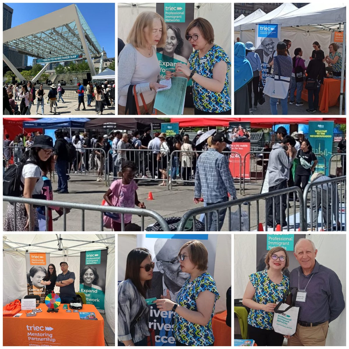 It's been an exciting day so far at #TONewcomerDay, meeting &amp; sharing information about #TRIEC with #newcomers and partners, and enjoying the festivities at Nathan Phillips Square. Still time to stop by at booth 89 and get in on the fun, so join us here. #immigrants #inclusion
