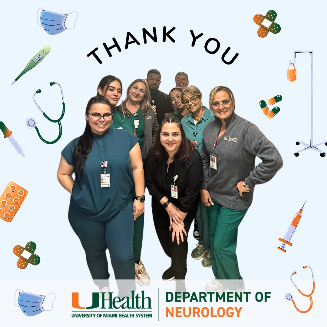 We would like to thank these very special Nurses for everything they do in support of our patients, clinicians, and research. #ThankANurse👩‍⚕️💙@umiamimedicine @UMiamiHealth @UmiamiMBI