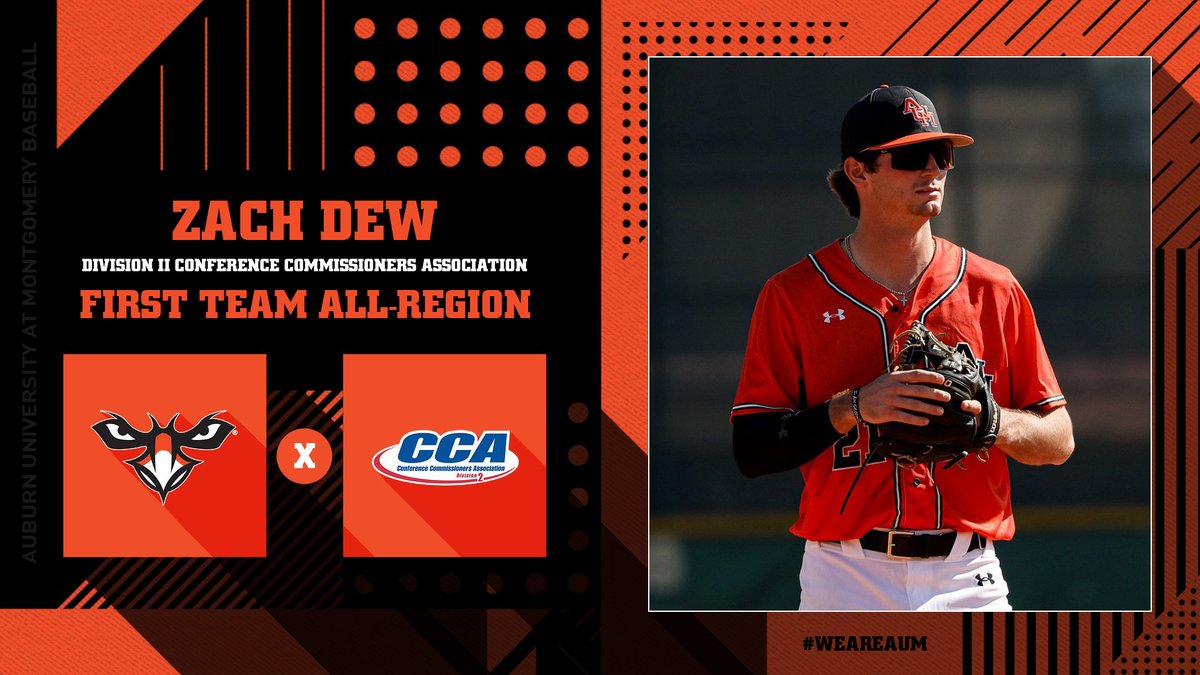 𝔽𝕀ℝ𝕊𝕋 𝕋𝔼𝔸𝕄 𝔸𝕃𝕃-ℝ𝔼𝔾𝕀𝕆ℕ

<a href="/zachdew10/">Zach⚡️</a> adds another honor, this time being named <a href="/d2cca/">Division II CCA</a> First Team All-South Region❗️

#WeAreAUM