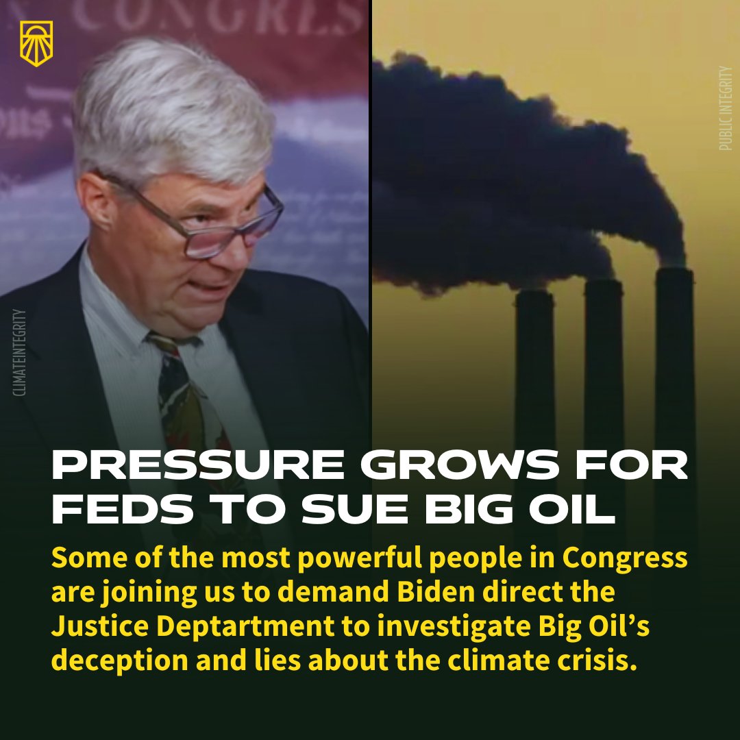 This is what Big Oil is afraid of. 💅🏾💅🏽 From Chicago to California to Bucks County, PA, governments are suing Big Oil and finally holding them accountable for their lies and crimes. Now, Biden must listen to his party and do the same.