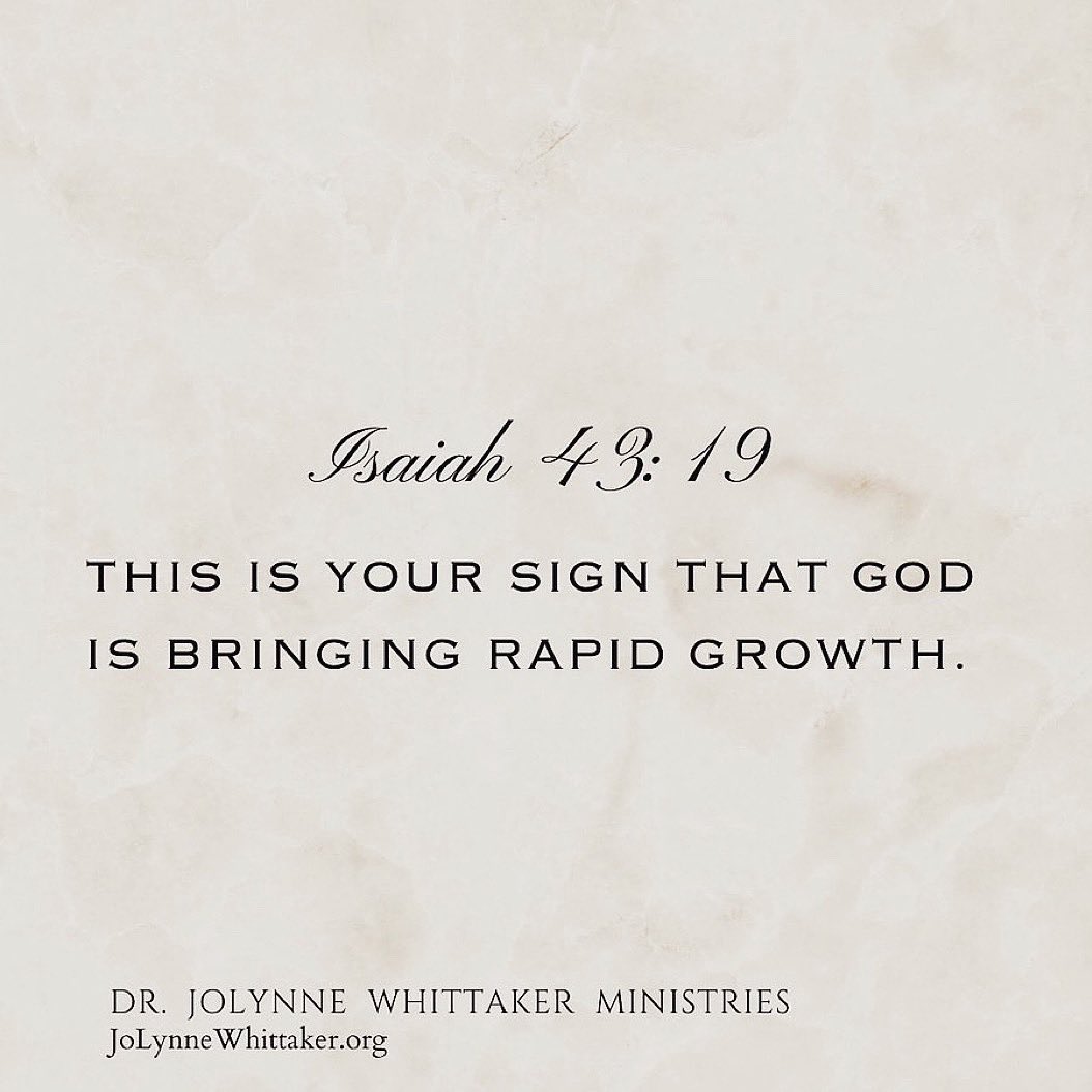 THIS IS YOUR SIGN. You just entered a period of rapid growth. With your eyes you will see it, with your heart you will rejoice! I prophesy GROWTH in the area you need to see prosper. GROWTH in the thing you are targeting with prayer. GROWTH in your family, your faith and