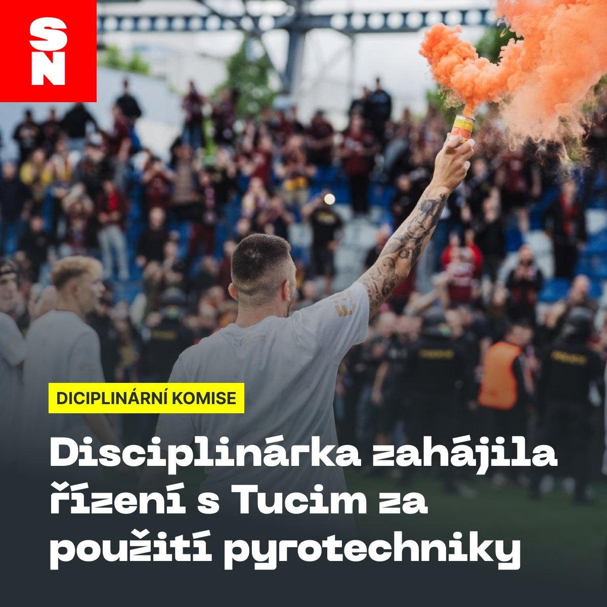 spartanske's tweet photo. ❕️Disciplinární komise LFA zahájila řízení s Indritem Tucim za použití pyrotechniky! 😀
Indrit půl hodiny po skončení zápasu oslavoval zisk titulu s pyrem v ruce, což neuniklo pozornosti řídících orgánů, a Indrita tak čeká Disciplinárka.
📸 @acsparta_cz https://t.co/m2kP0ta3pi