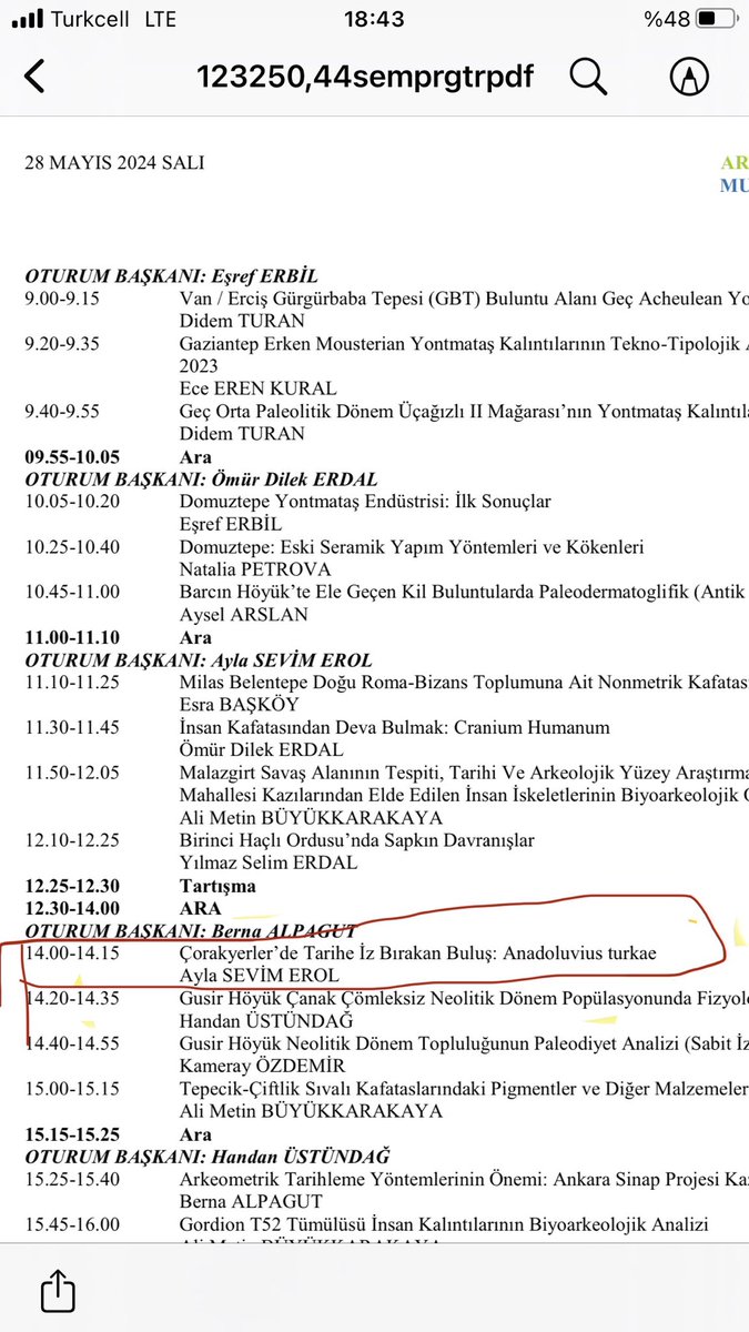 Nevşehir’de yapılacak olan 44.Uluslararası Kazı, Araştırma ve Arkeometri Sempozyumuna Çorakyerler ve Anadoluvius Turkae başlıklı iki ayrı sunumla katılıyoruz.