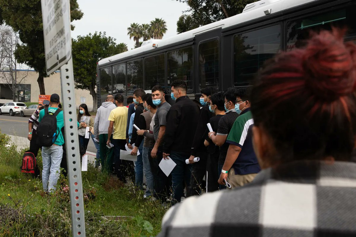 CHINESE ILLEGALS ARE POURING INTO CA.
BUSES RUNNING 24/7
WE DON'T KNOW WHO THEY ARE
NEWSCUM IS AN OPEN BORDERS GUY
WE ARE FEEDING  ALL OF THESE MILLIONS OF PEOPLE AND FURNISHING THEIR EVERY NEED.
WE HAVE HOMELESS VETS ON THE STREETS.
OUR MONEY