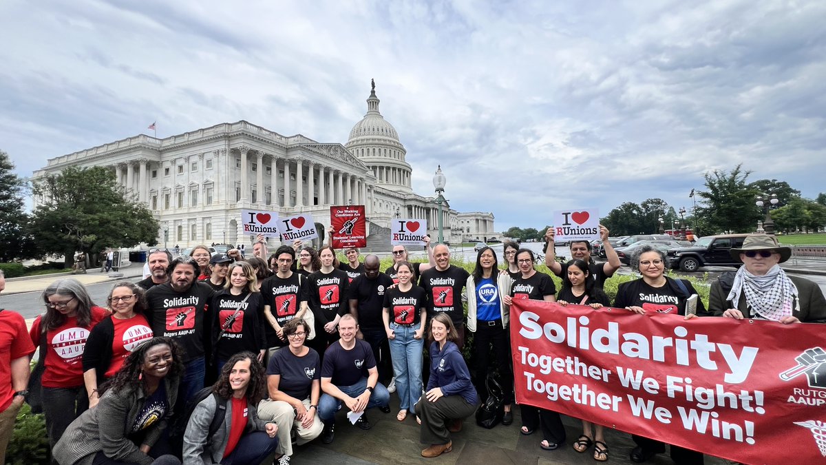 Looking good, @RUAAUP! Thank you for coming to Washington DC and standing up for students and educators' rights to freedom of expression on campus.