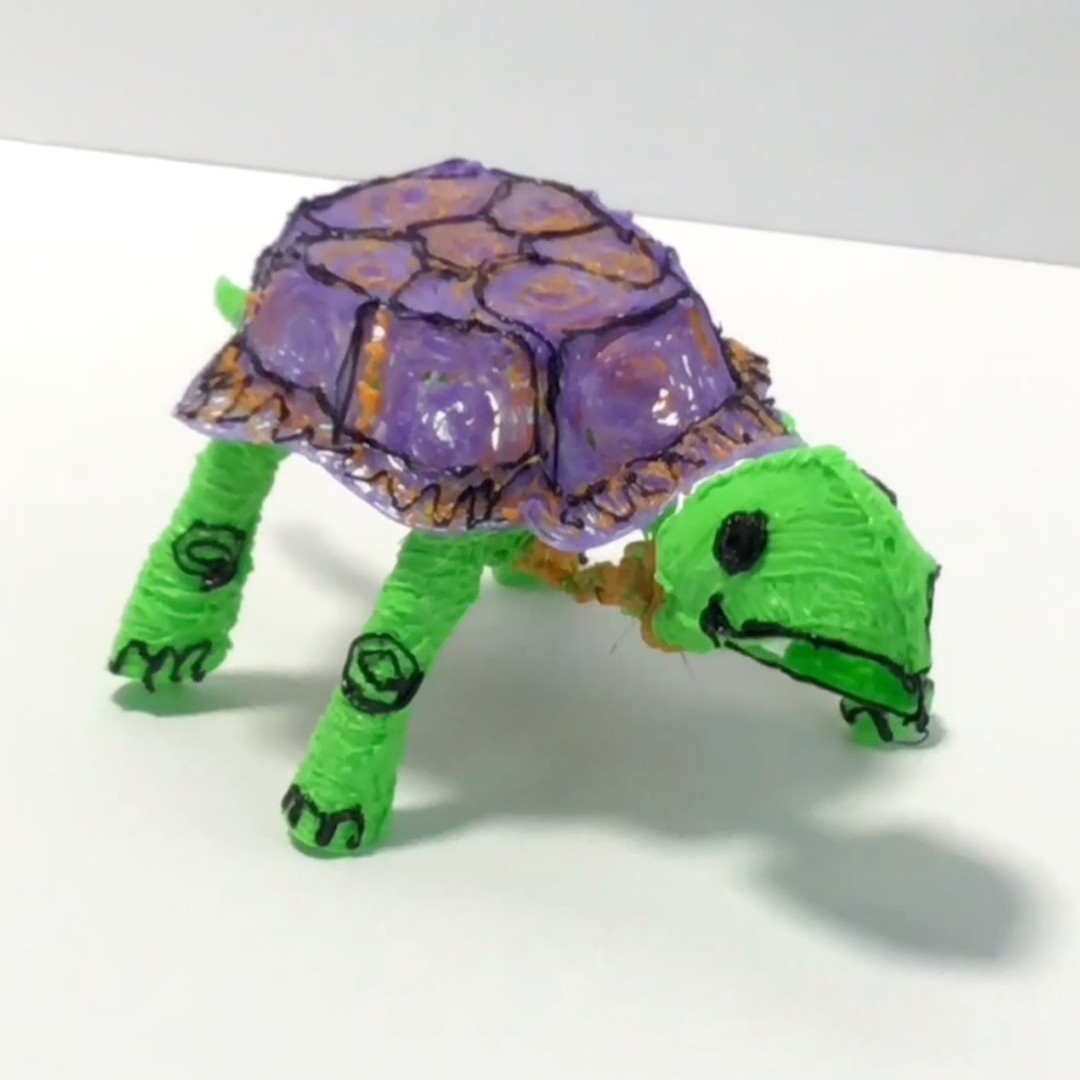 3Doodler's tweet photo. Celebrate #WorldTurtleDay with a 3D bobblehead turtle you design yourself using a #3Doodler 3D pen! No experience needed - create simple pieces and assemble to see it come to life. Show off your creativity! https://t.co/W4sJqDP794
#WhatWillYouCreate #STEAM https://t.co/QXQB5PDZjF