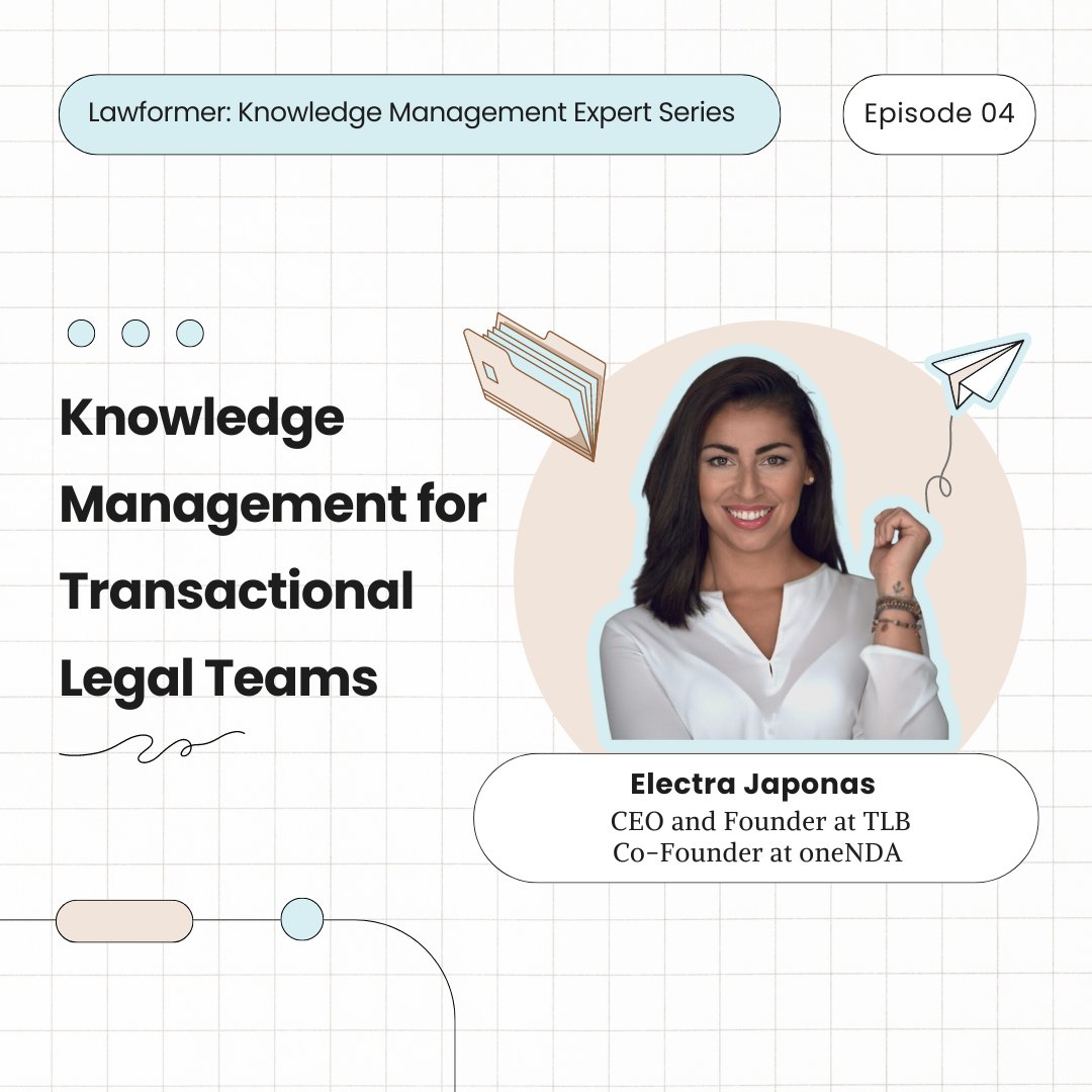 The ‘product’ of lawyers is knowledge. By applying effective knowledge management practices, you enable yourself and your team to scale by reducing duplication, inconsistency and repetitive, low value work.  💭

Read the full interview here: linkedin.com/pulse/knowledg…