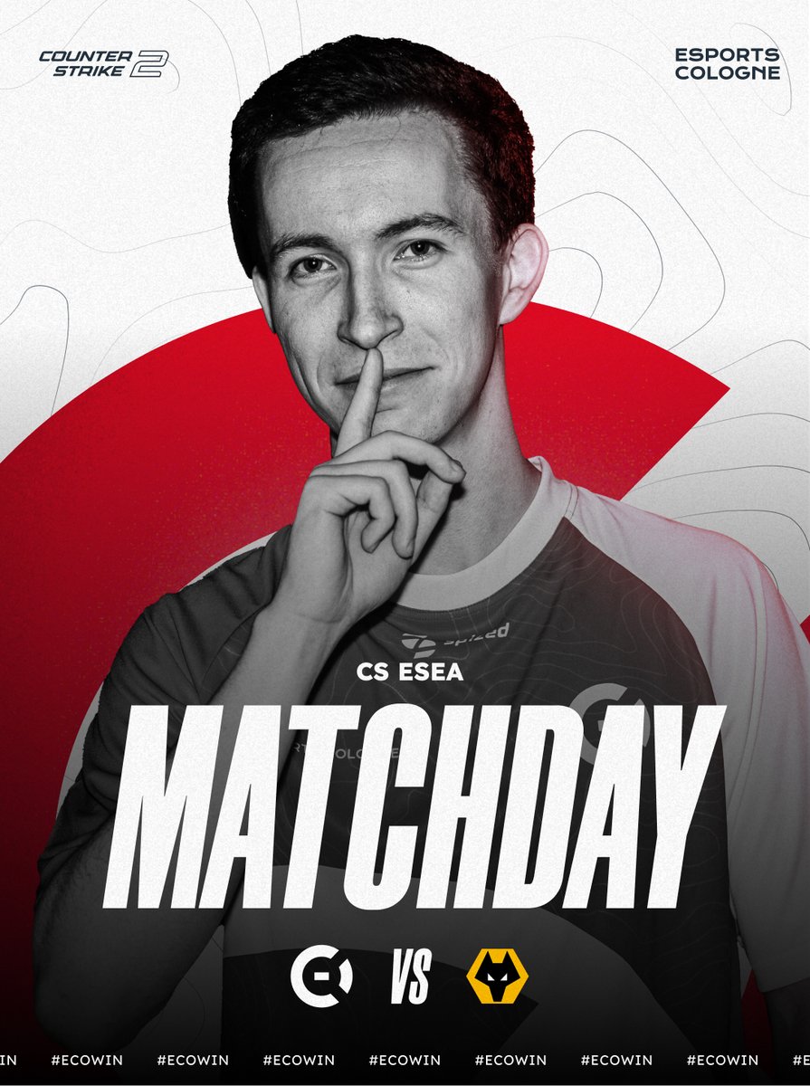 esportscologne's tweet image. Unsere CS2 Jungs haben heute ihren letzten @ESEA Double Matchday ‼️

🆚 @WolvesEsports + #CSFAIL
🕖 20:00 Uhr + 21:30 Uhr

#ECOWIN