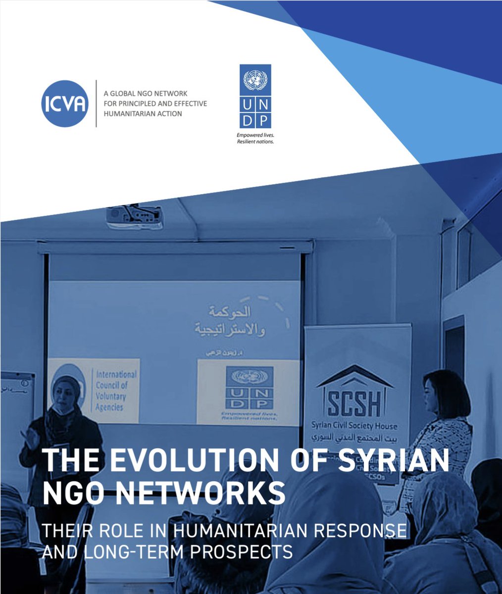 How have Syrian NGO networks evolved in the past decade? A study by @ICVAnetwork & @UndpSyria reveals the evolution of #Syrian NGO networks in terms of collective advocacy, representation & merging humanitarian response with mid - long-term strategies👇 icvanetwork.org/resource/the-e…