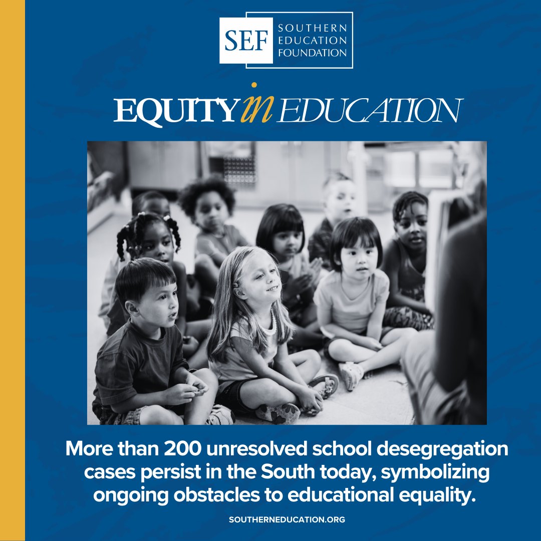The fight for equity in education isn't over. With more than 200 school desegregation cases still unresolved, it’s clear we still have work to do. Let's stand together and advocate for lasting change. #EquityInEducation #BrownvBoard @rpiercesef , @ktwilliamsmps, @brownspromise