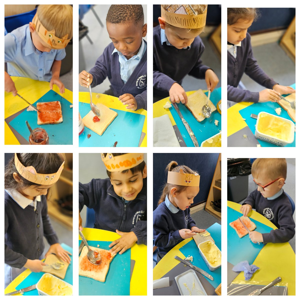 StPetersEYFS's tweet photo. The tiger party was a roaring success! The children loved making their own sandwiches, creating tiger hats and watching the animated version of the Tiger who came to tea. We finished with some party games. #eyfs #thetigerwhocametotea #teaparty #reception https://t.co/s4e6q8xKhm