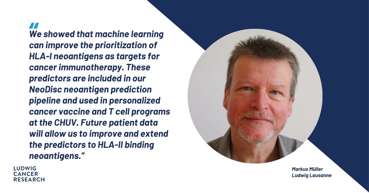 In our new #AskAScientist campaign, Ludwig @OncoUNILCHUV’s Markus Müller describes how AI is being used in his research and being applied to develop personalized cancer immunotherapies.