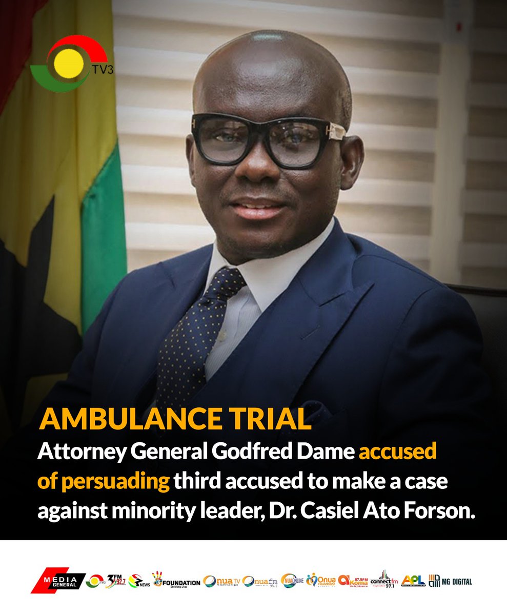 Third accused person in ambulance trial alleges, odd hour meetings with Attorney General to implicate Ato Forson. #3NewsGH