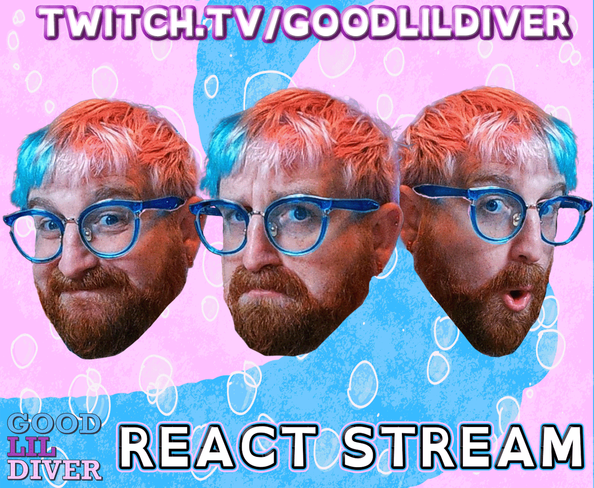 GoodLilDiver's tweet photo. BOO! react stream
😯 LIVE NOW 😯
(https://t.co/uMPmiqIsVK)
#react #reactstream #justchatting #twitchstreamer #twitch #lgbtq #goodlildiver #diverreacts https://t.co/dNRTyvKPxq
