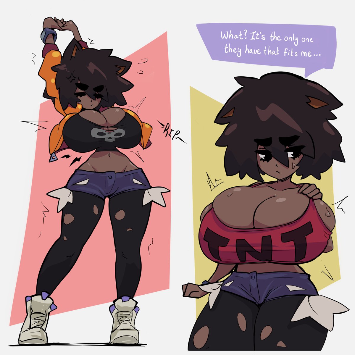 Mio (her back still hurts)