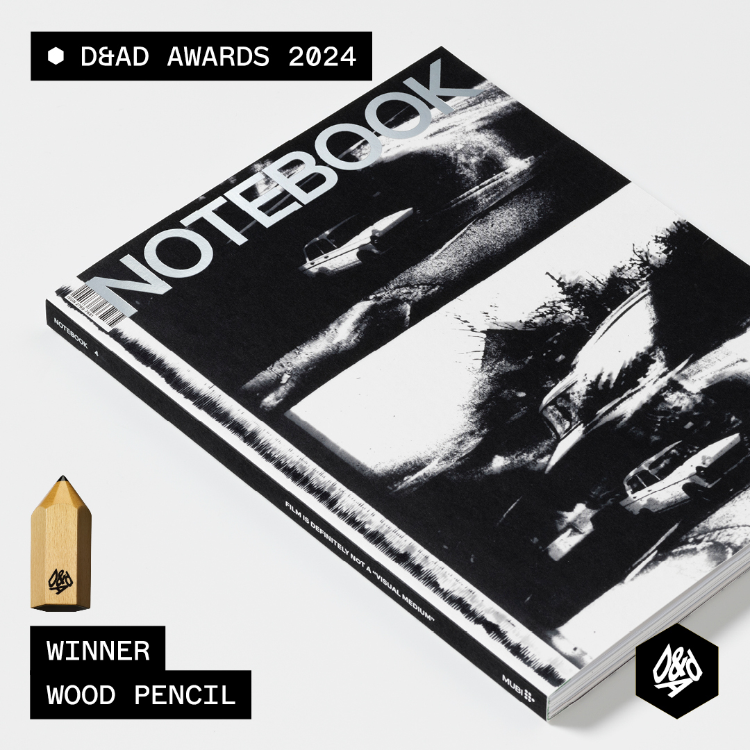 Issue 4 of Notebook Magazine has won a prestigious Wood Pencil at the annual <a href="/dandad/">D&AD</a> Awards, celebrating the best of the year in advertising, design, craft, culture and impact: dandad.org/awards/profess…