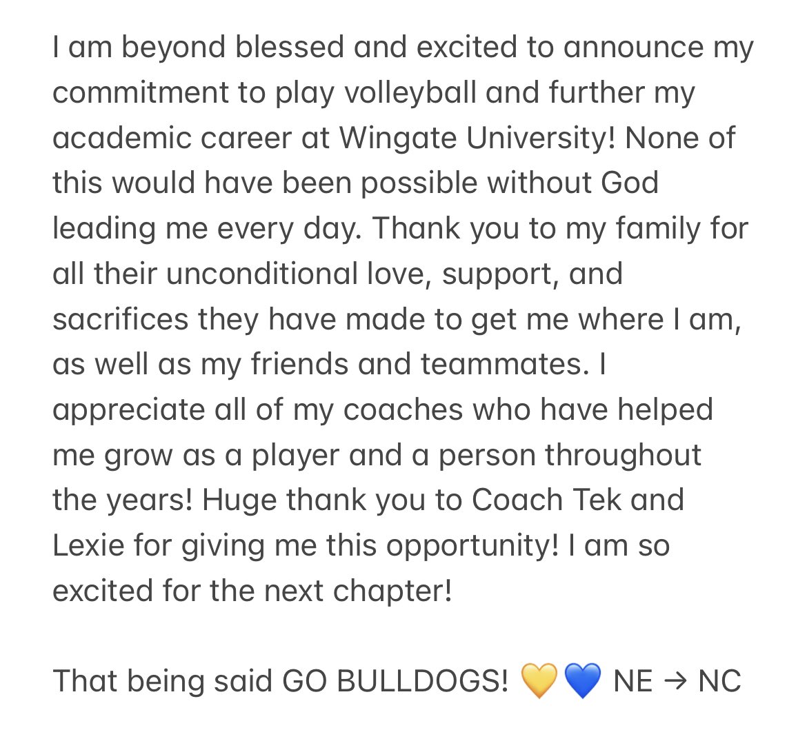 Beyond blessed to announce my commitment to Wingate University! #onedog #WUVB