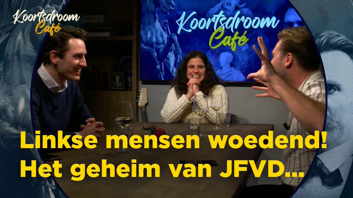 JFVD Podcast is terug! In Koortsdroom Café nemen Iem Al Biyati, Massimo Etalle en Freek Jansen je mee in de moderne wereld die als een koortsdroom aanvoelt. In deze introductie-aflevering blikken we terug op zeven jaar #JFVD! 🫵🏻 Kijk en/of luister via youtu.be/7VZlVZFfuzc