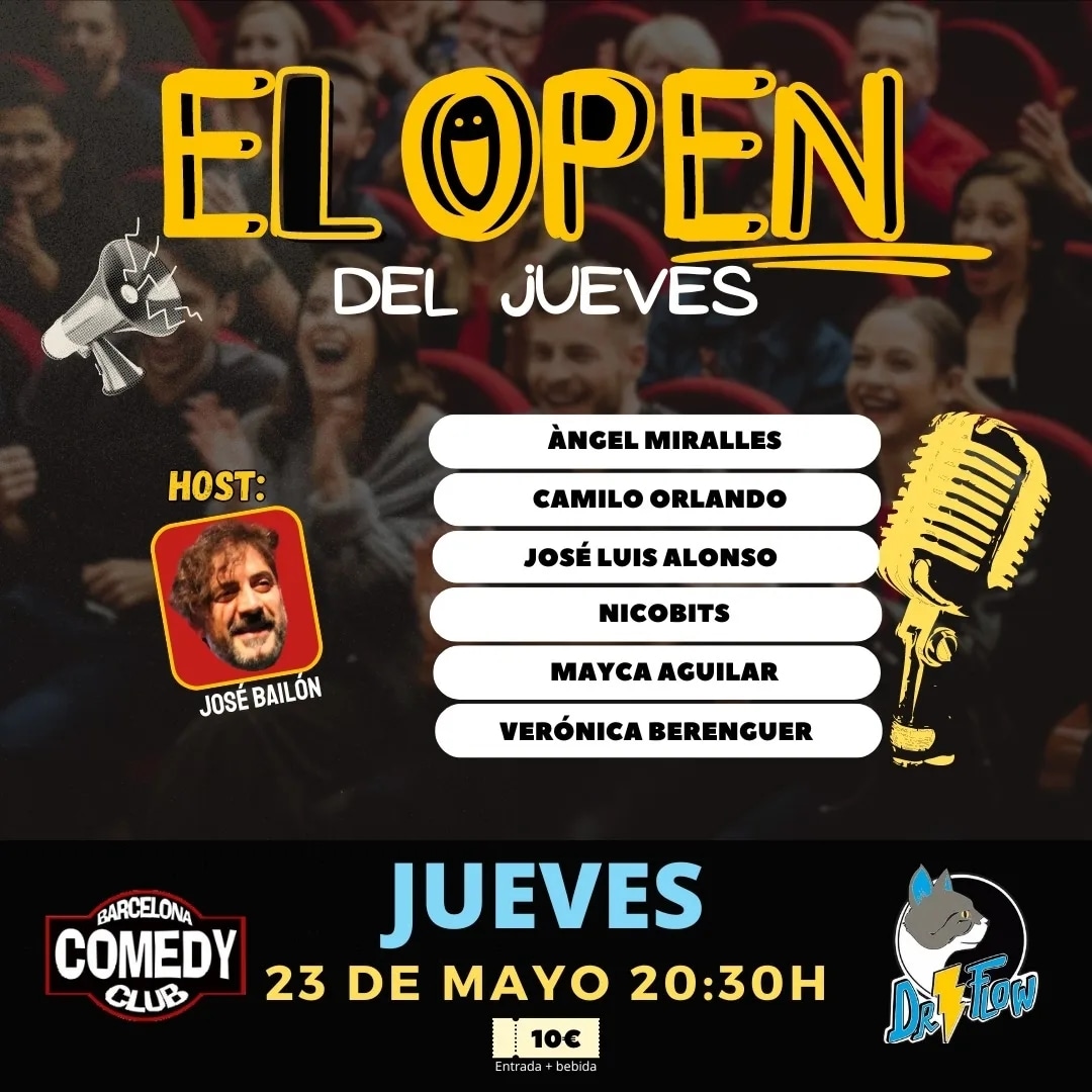 ¡Esta noche!
¡Con esta super parrilla del humor!
Barrio del Borne/Barrio del Borne
⚜️20:30h
⚜️C/Vigatans 8 🟨L4 Jaume I 

⚜️Ultimas entradas: entradium.com/events/barcelo…