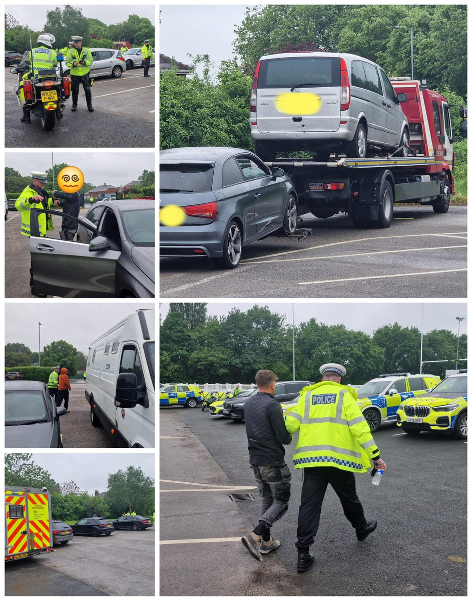 #OpAVRO Leigh, 4 drug drivers arrested, Seized 7 cars no insurance, Recovered a stolen car, Issued 22 mobile phone TORs, Caught 21 people speeding, + loads more. All in front of a high school 😡 Before you say deal with real crime. The clue is in the name @gmptraffic