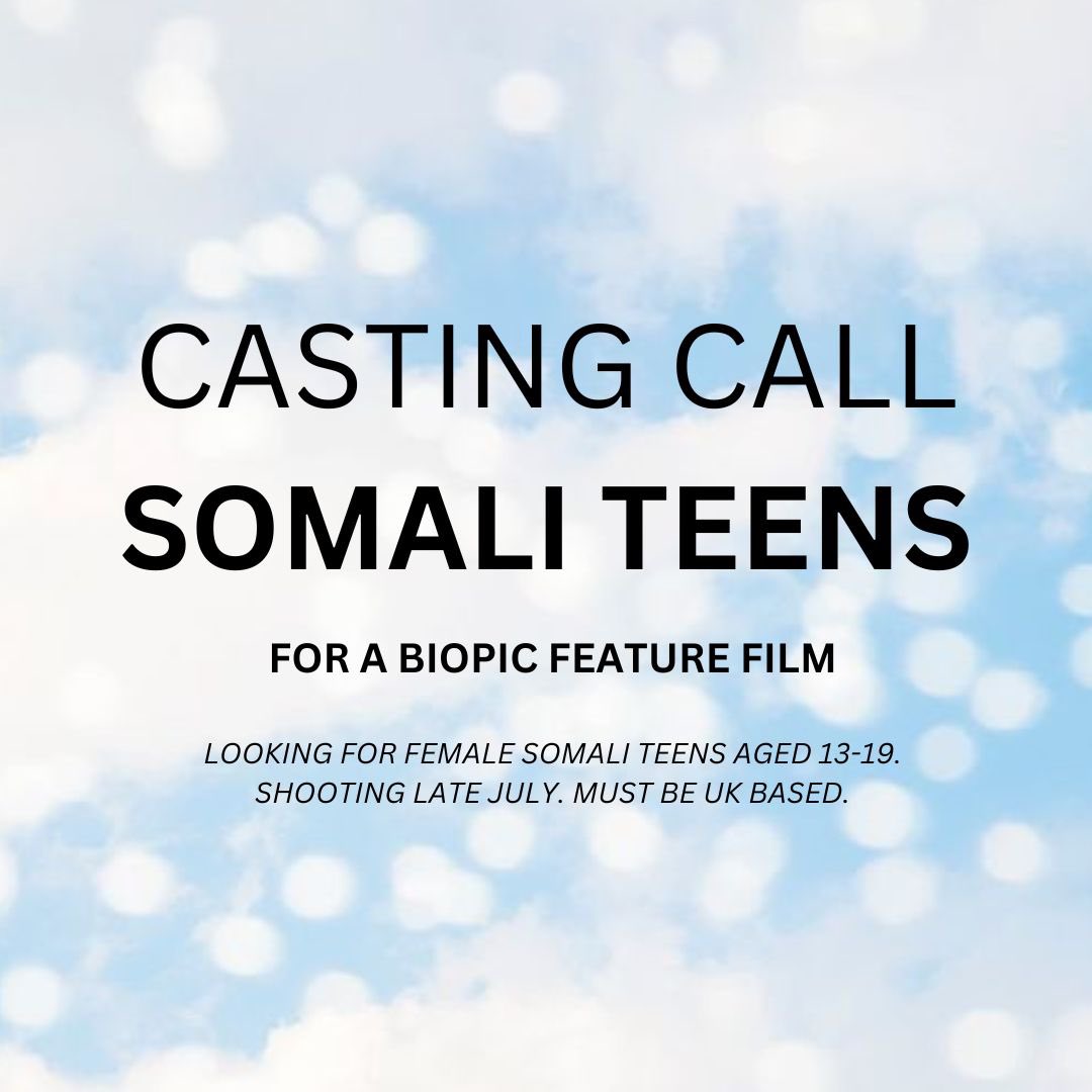 hellolucykenny's tweet photo. Casting people from the Somali community with the Kharmel Cochrane casting team for a biopic feature film.

To apply, please send your name, age, short bio and selfie to: hellolucykenny@gmail.com https://t.co/v96dNJVQ5e