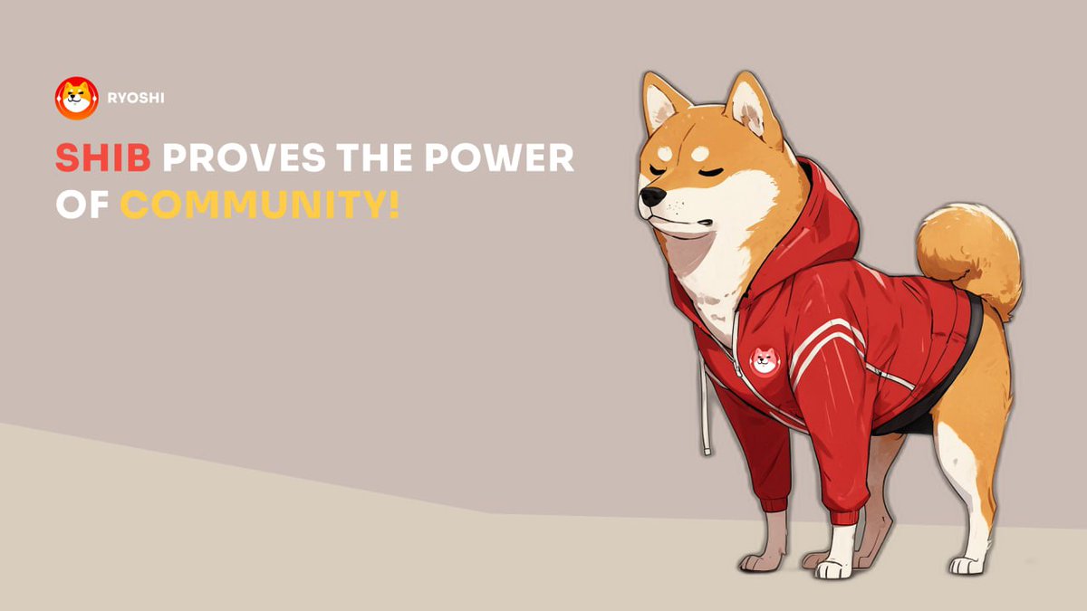 SHIB proves the power of community! 🐕

$SHIB is a global movement driven by the #SHIBARMY to push the boundaries of what decentralized finance can achieve. It's more than just a cryptocurrency.

#WeAreAllRyoshi 🐾