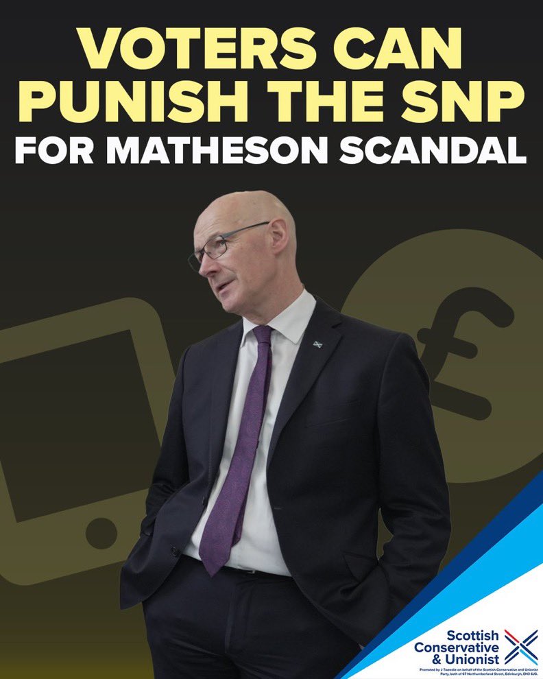 By defending Michael Matheson, John Swinney is saying it's okay for an MSP to take taxpayers' money then lie about it. He is so out of touch with the public it’s breathtaking. You can punish the SNP for their shameful handling of this scandal by voting @ScotTories on 4th July.