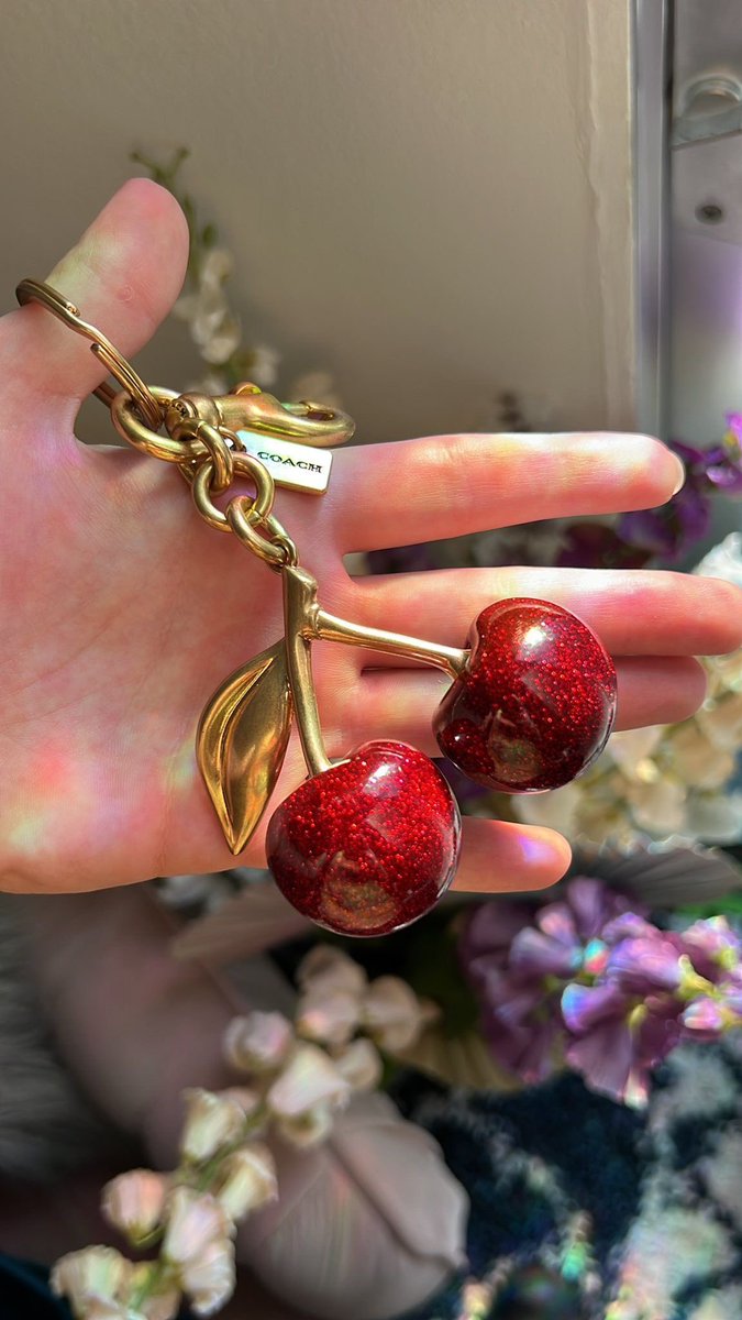 untitledallure's tweet image. coach cherry charm 🍒