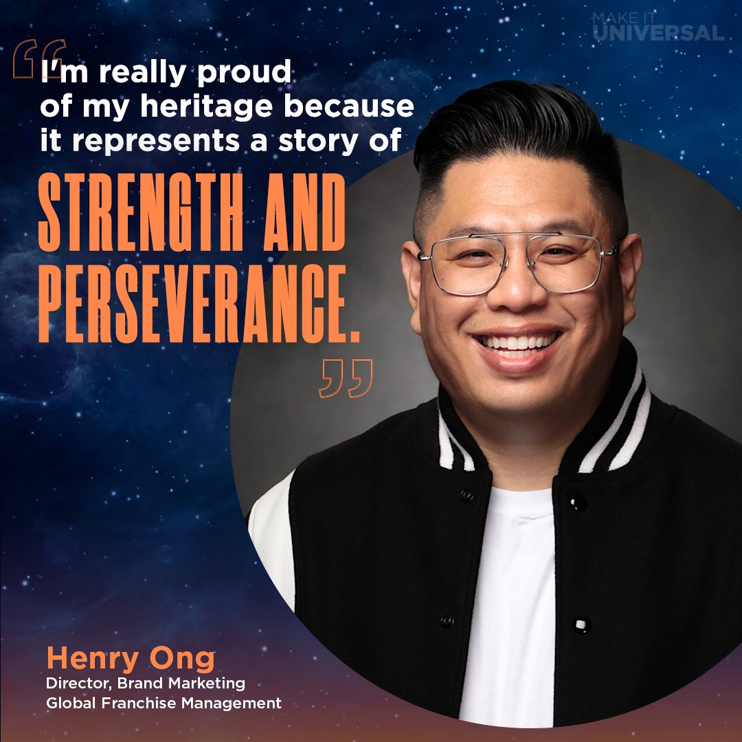 Henry Ong's commitment to his values has helped shape him into the inspiring leader he is today. As Director of Brand Marketing Global Franchise Management, we're thrilled to have his expertise and perspective guiding us forward! #MakeItUniversal #AANHPIMonth 👏🎬