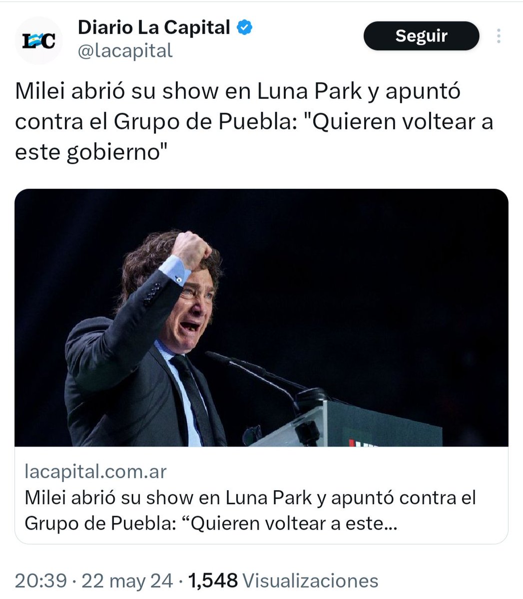 ¿Tanto te desvela el Grupo de Puebla @jmilei? La verdadera miseria es tu política de odio y exclusión. ¡Menos show y más soluciones para el pueblo argentino! ;)