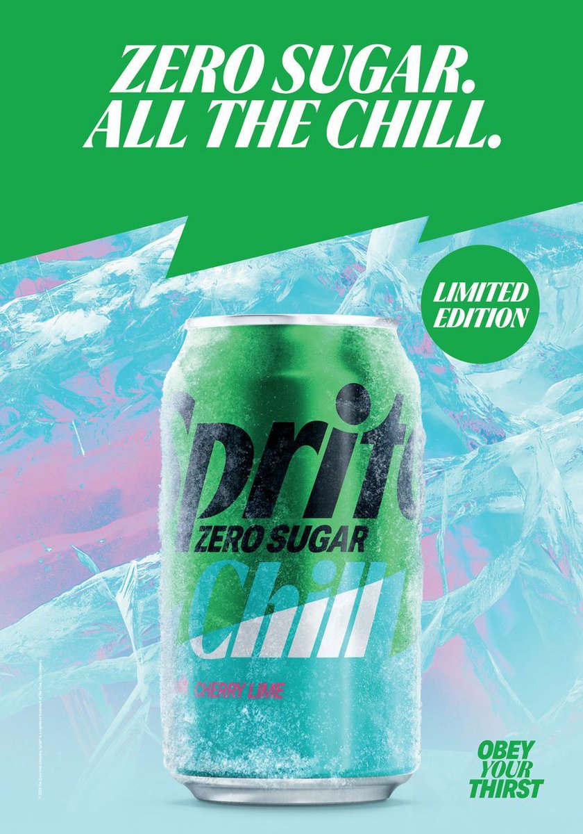 AtlanticCoke's tweet photo. Zero Sugar, All the Chill. Don't forget Sprite Chill comes in a zero sugar package, get yours now! Here for a limited time!
#Spritechill #Zerosugar https://t.co/JSH5i7NNS9
