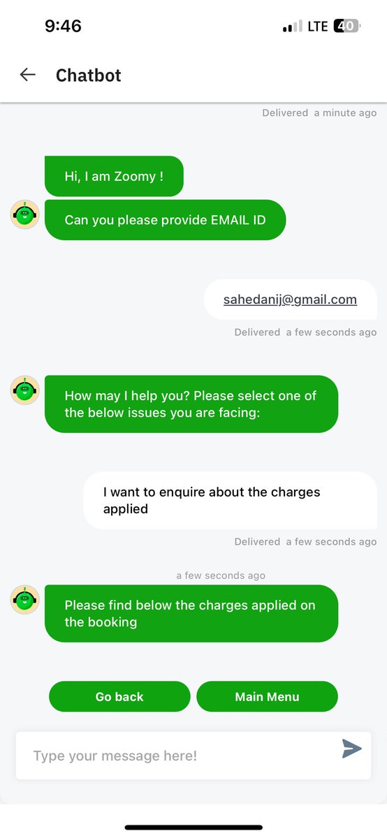 jsahedani's tweet photo. @Zoomcar_India I was booking a trip for tonight, and immediately after entering the OTP for payment, instead of confirmation, i got a cancellation pop-up! I didn’t cancelled the booking myself. You can check payment and cancellation time. Please initiate refund! Poor experience! https://t.co/tdhkHc32Ol