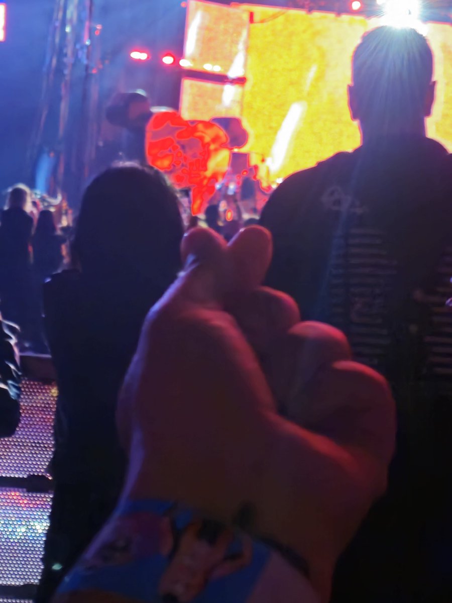 Nneychan's tweet photo. @MattReillyBass Amazing show, loved it from start to finish. I lost my voice and everything hurts but was totally worth it. 
This year I didn't get a picture with ya, but I managed to get one where we're both in the frame.  😂 https://t.co/3ViDUZ3HNk