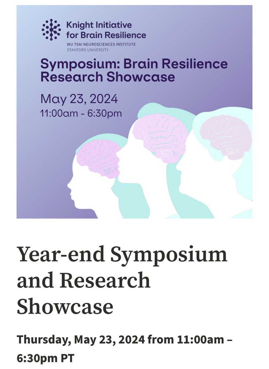 Happening today on @Stanford campus at the LKSC! The poster session is from 11:00am - 1:00pm; catch me if you can so I can teach you about our beloved PERK Pathway and its possible connection to tauopathies! @StanfordBrain #PathTwitter #PathX #brain #neuroscience #neuropathology